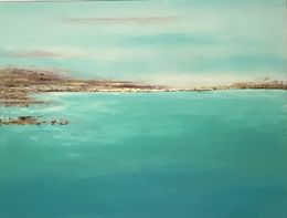 Peinture, Blue paradise, Brigitte Dravet