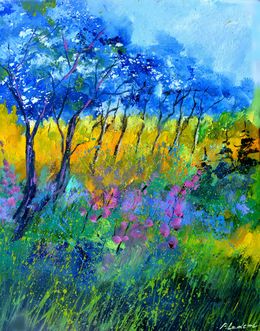 Painting, Summer in the wood, Pol Ledent