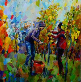 Gemälde, Grape harvest, Miriam Montenegro