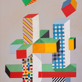 Painting, City Buildings, Dean Tavoularis