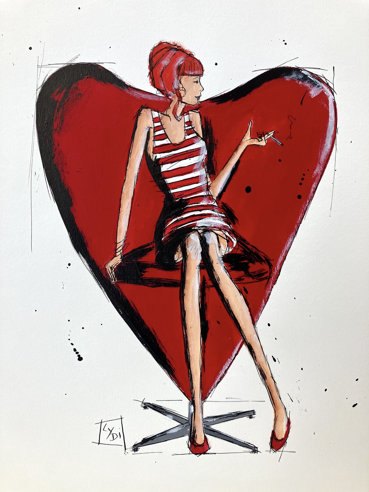 Lydi, Heart cone Chair Verner Panton N°13 Lydi, Heart cone Chair Verner Panton N°13