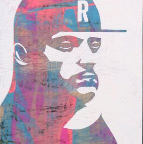 Painting, Dud With Cap Blockheadz, Michael Reeder