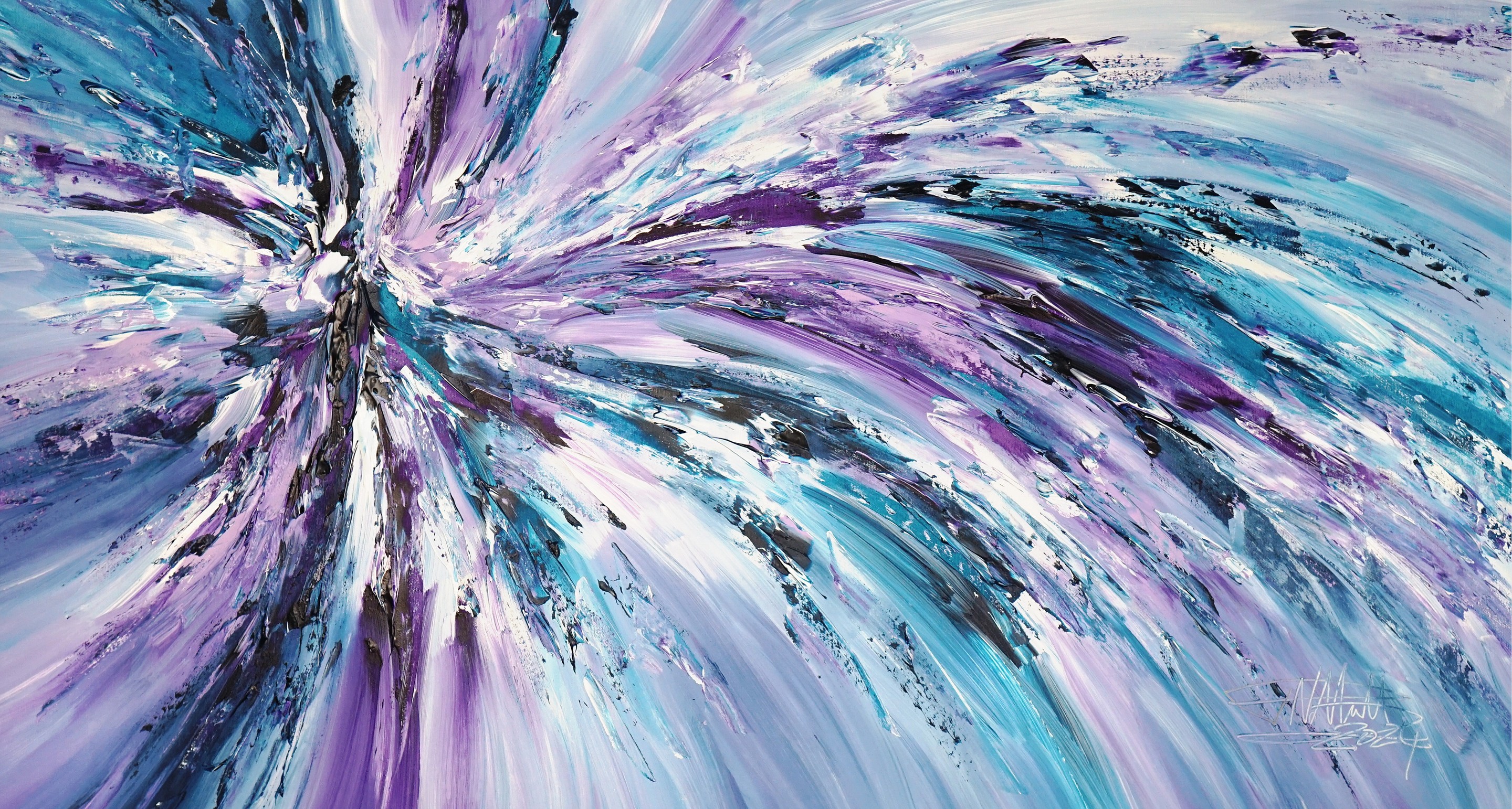 Peter Nottrott, Purple Turquoise Blue L 1 Peter Nottrott, Purple Turquoise Blue L 1