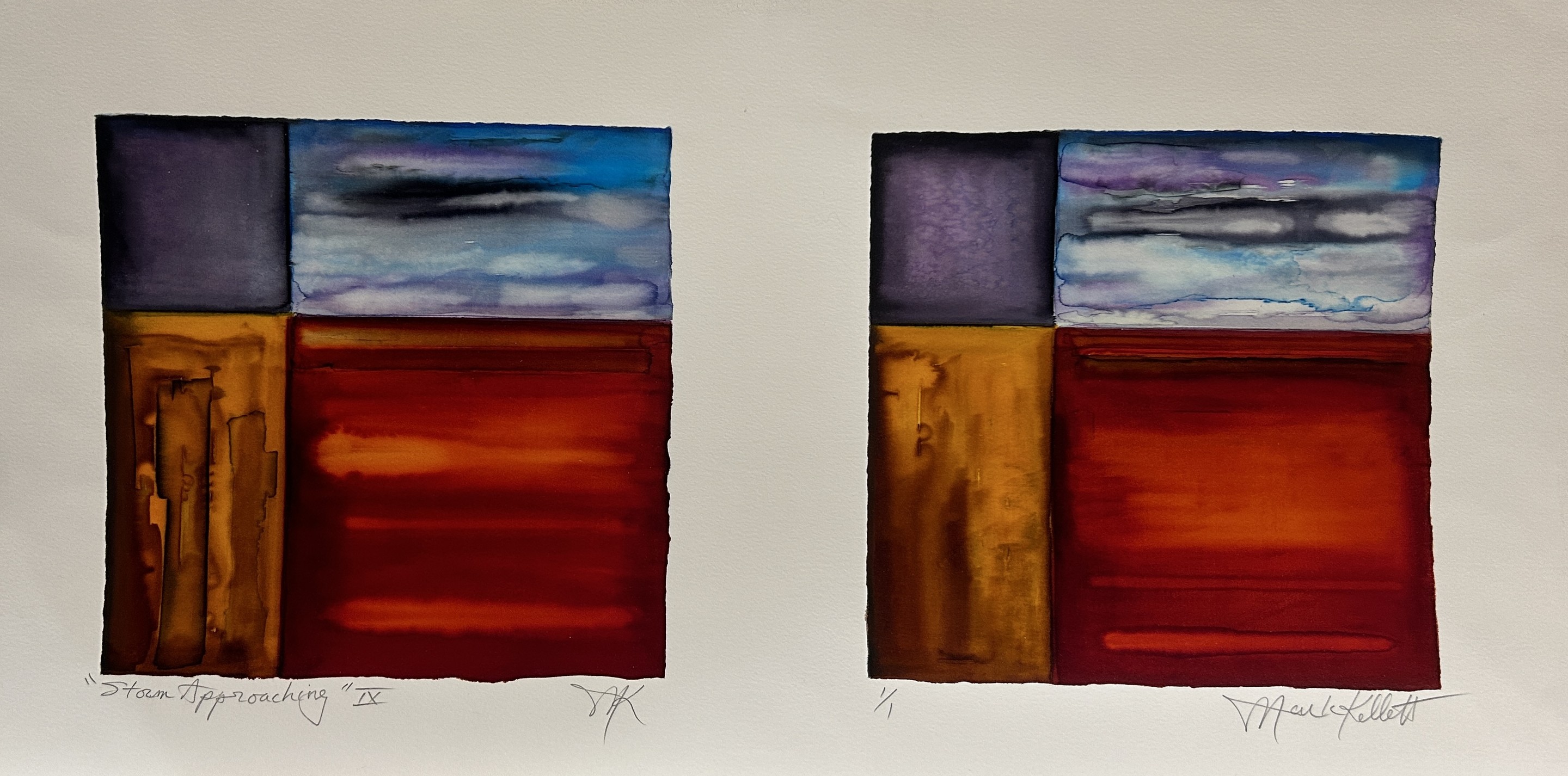 Mark Kellett, Storm Approaching IX - Diptych Mark Kellett, Storm Approaching IX - Diptych