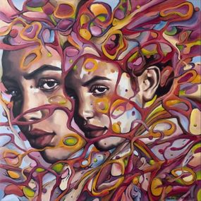 Painting, Twins, MATHIAS BEBAR x A.SEUZARET