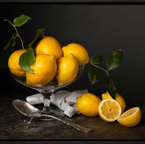 Fotografía, Limones con Cuchara. From The Bodegones series, Dora Franco