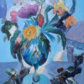 Painting, Bouquet dans le verre de cristal, Robert G. Schmidt