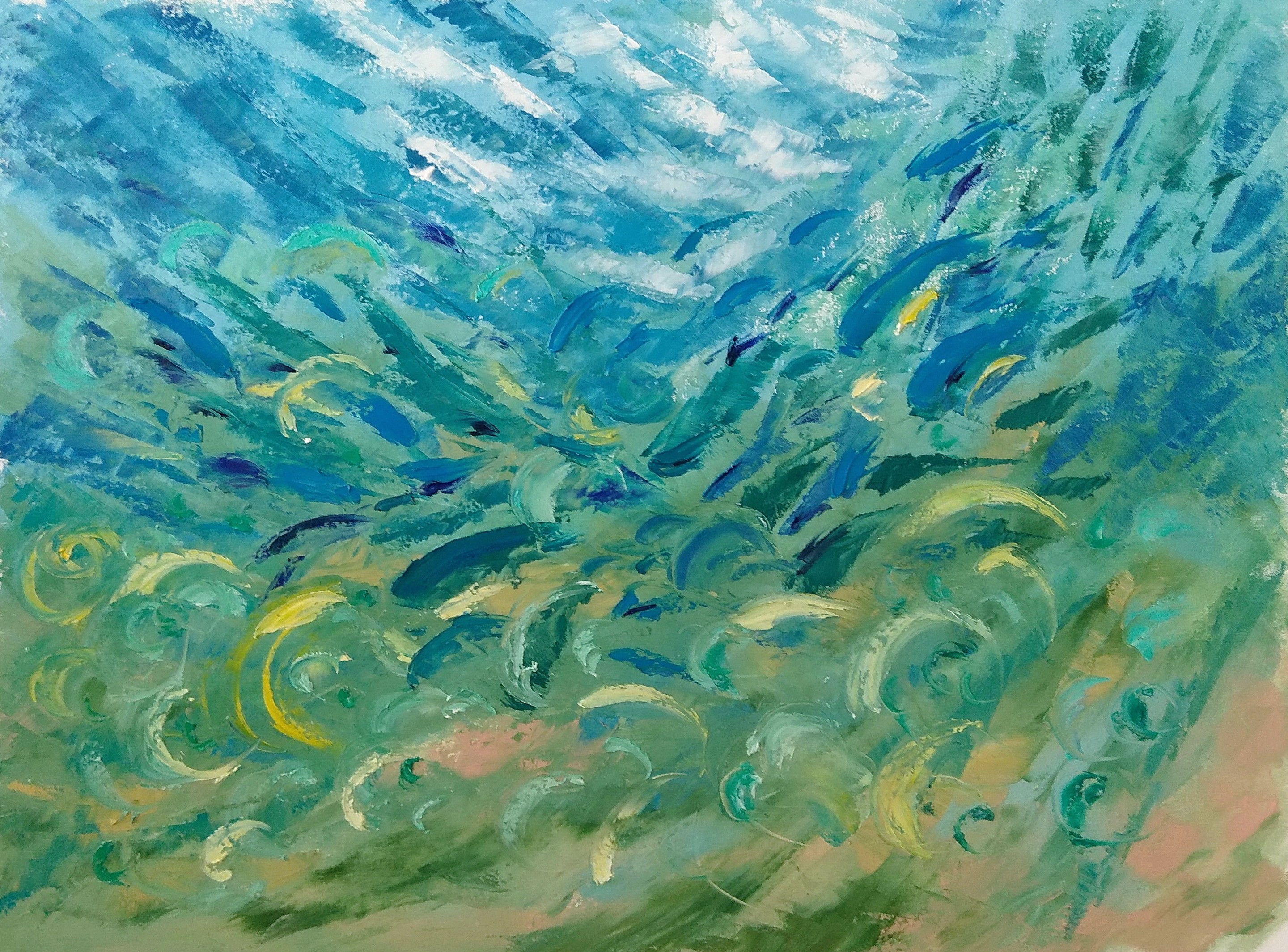 Olga Nikitina, Underwater painting out of the fog (was made underwater) Olga Nikitina, Underwater painting out of the fog (was made underwater)