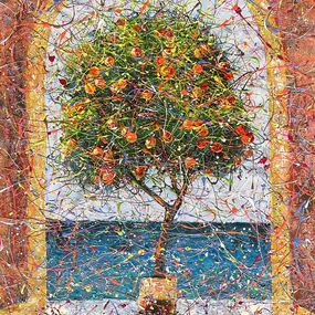 Painting, Orange tree, Nadine Antoniuk