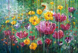 Painting, Summer Flower Field XL 1, Peter Nottrott