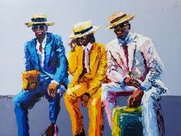 Painting, Men Dem, Naomi Oyeniyi