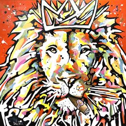 Peinture, Lion king, I'm the big boss, Patrick Cornée