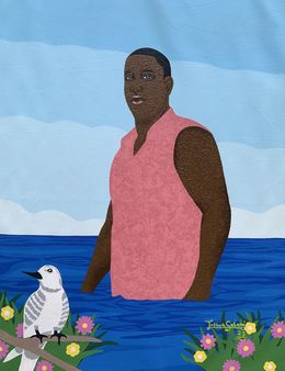 Gemälde, Sometimes At The Beach - 21st Century, Joshua Salami