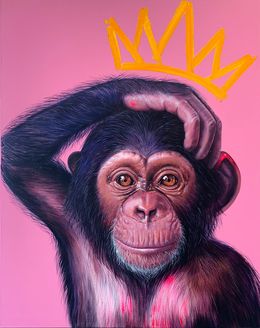 Gemälde, Pink Monkey, Kevin Deuso
