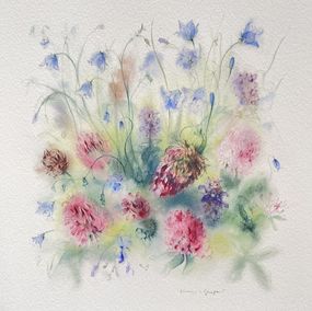 Painting, Klee & Glockenblume | Clover & bellflower, Klaus Meyer-Gasters