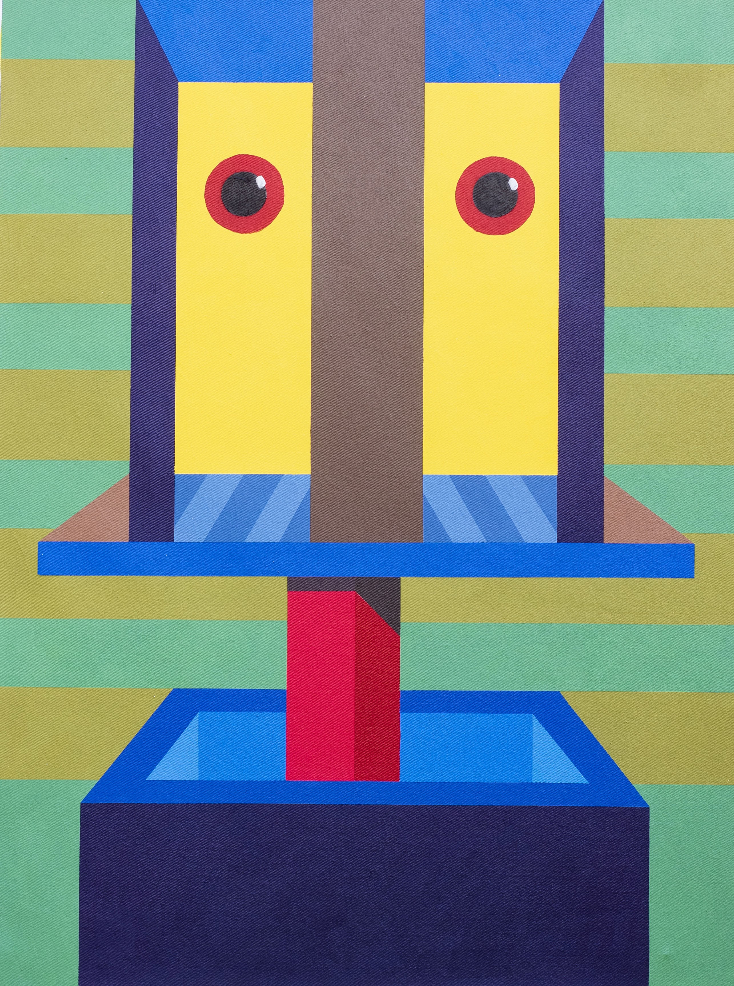 Chinedu Chidebe, Psychedelic Portal - 21st Century, Contemporary, Geometric Abstract, Interior Chinedu Chidebe, Psychedelic Portal - 21st Century, Contemporary, Geometric Abstract, Interior