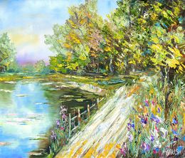 Painting, Lakeside Serenity, Anush Emiryan