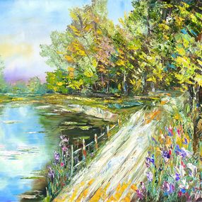 Painting, Lakeside Serenity, Anush Emiryan