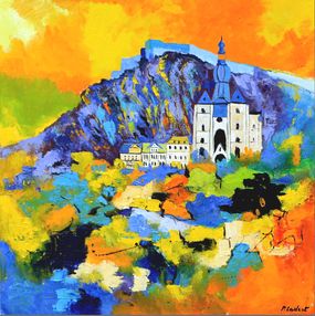 Painting, A beautiful city, Pol Ledent