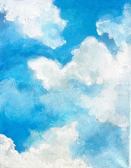 Painting, Nuages I, Catherine Muguet