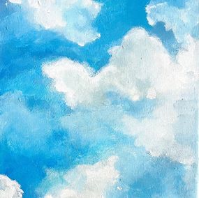 Painting, Nuages I, Catherine Muguet