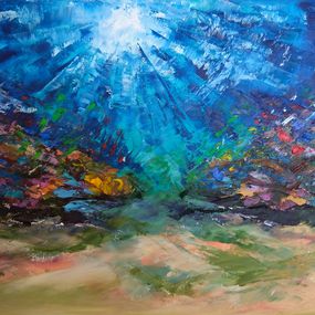 Painting, Tropical ocean, Olga Nikitina