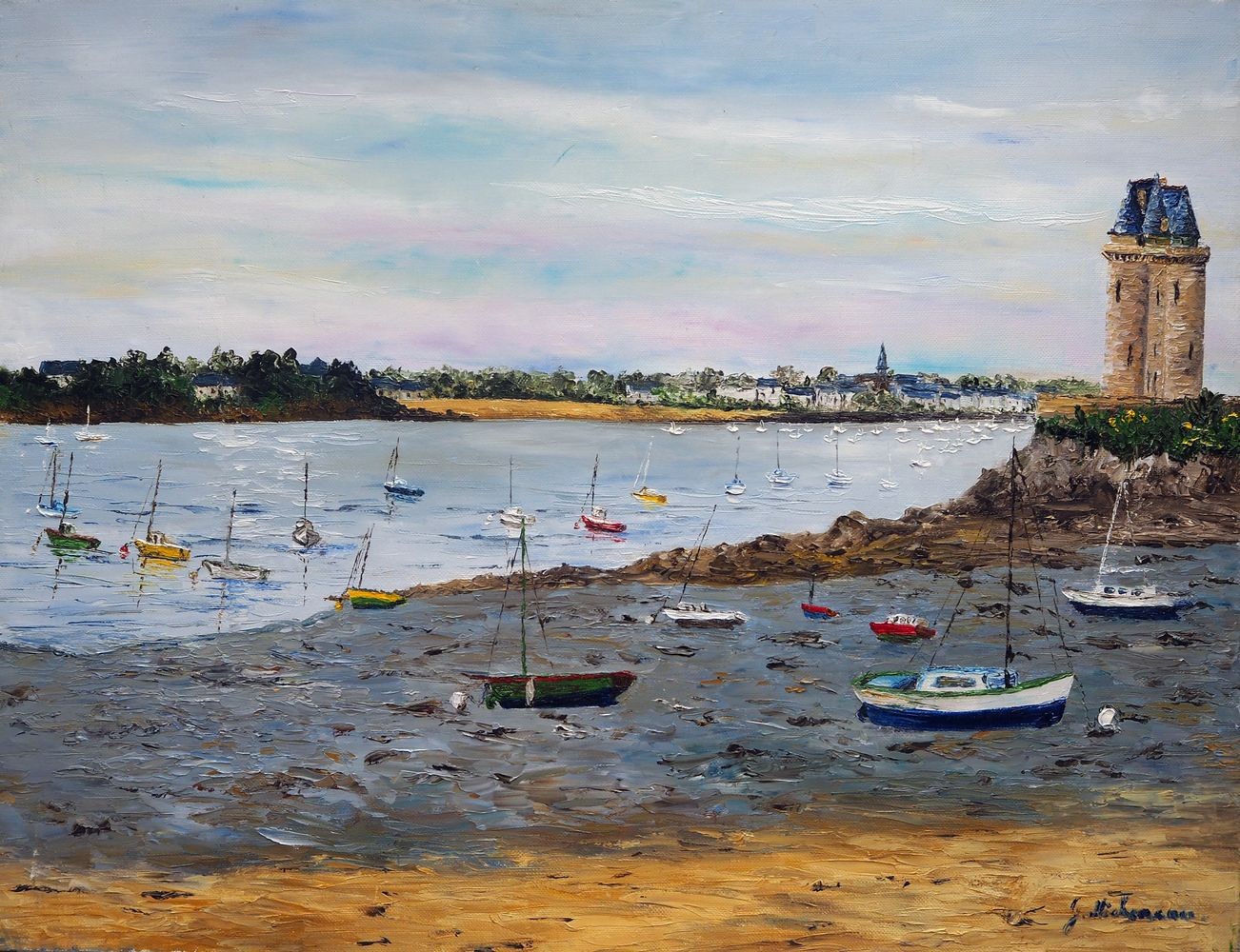Gyslaine Pachet-Micheneau, Plage à Saint Malo Gyslaine Pachet-Micheneau, Plage à Saint Malo
