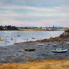 Peinture, Plage à Saint Malo, Gyslaine Pachet-Micheneau