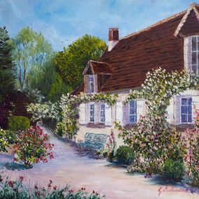 Peinture, Le lavoir, Gyslaine Pachet-Micheneau