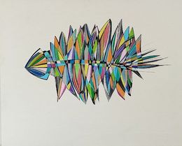 Painting, Centifin fish, Arnaud Dromigny