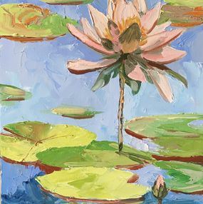 Gemälde, Water lily in a pond, Schagen Vita