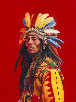 Gemälde, Buffalo Soldier - Bob Marley, Jules Holland
