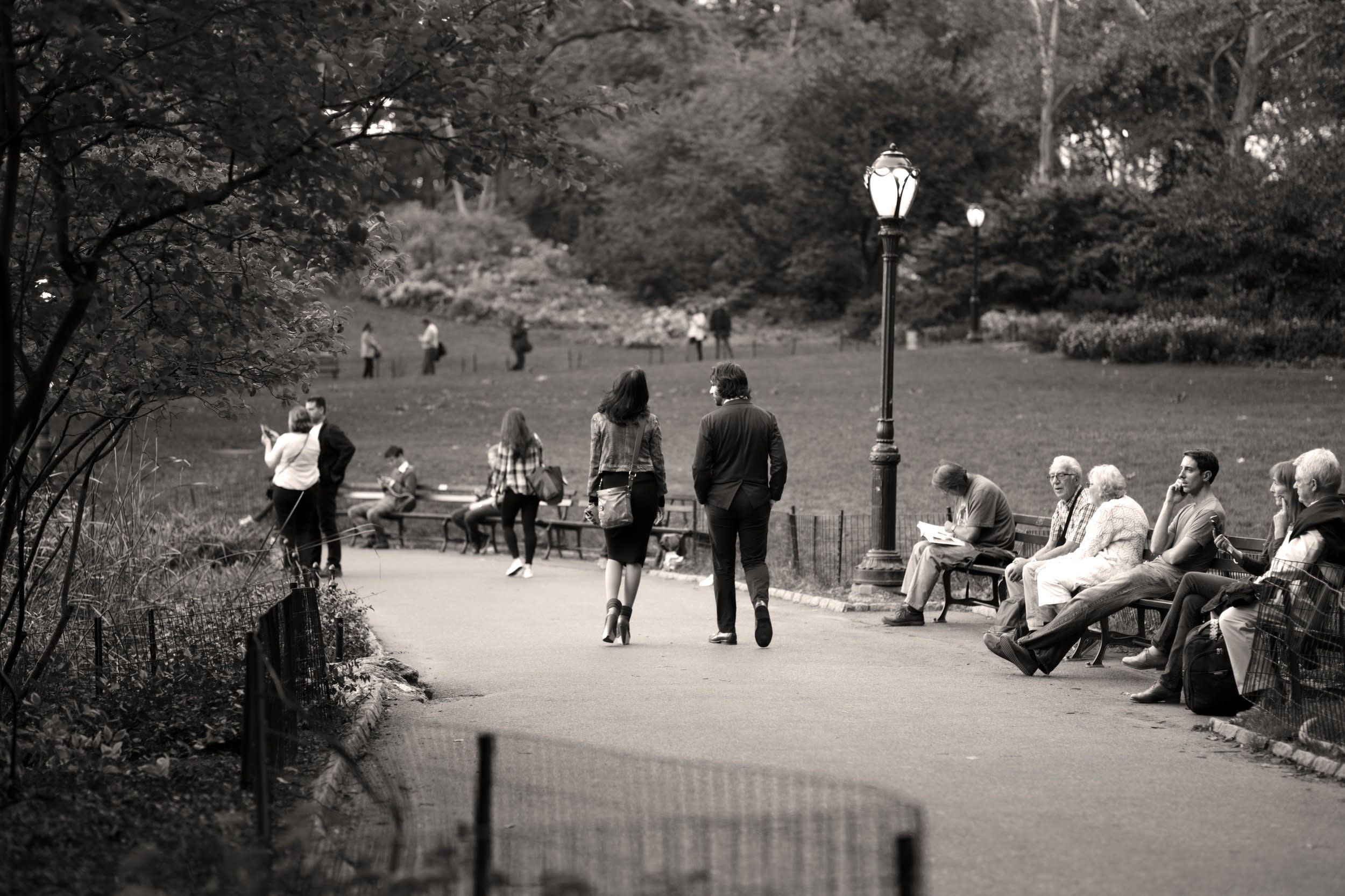 John Migicovsky, A Couple Alone in Central Park John Migicovsky, A Couple Alone in Central Park