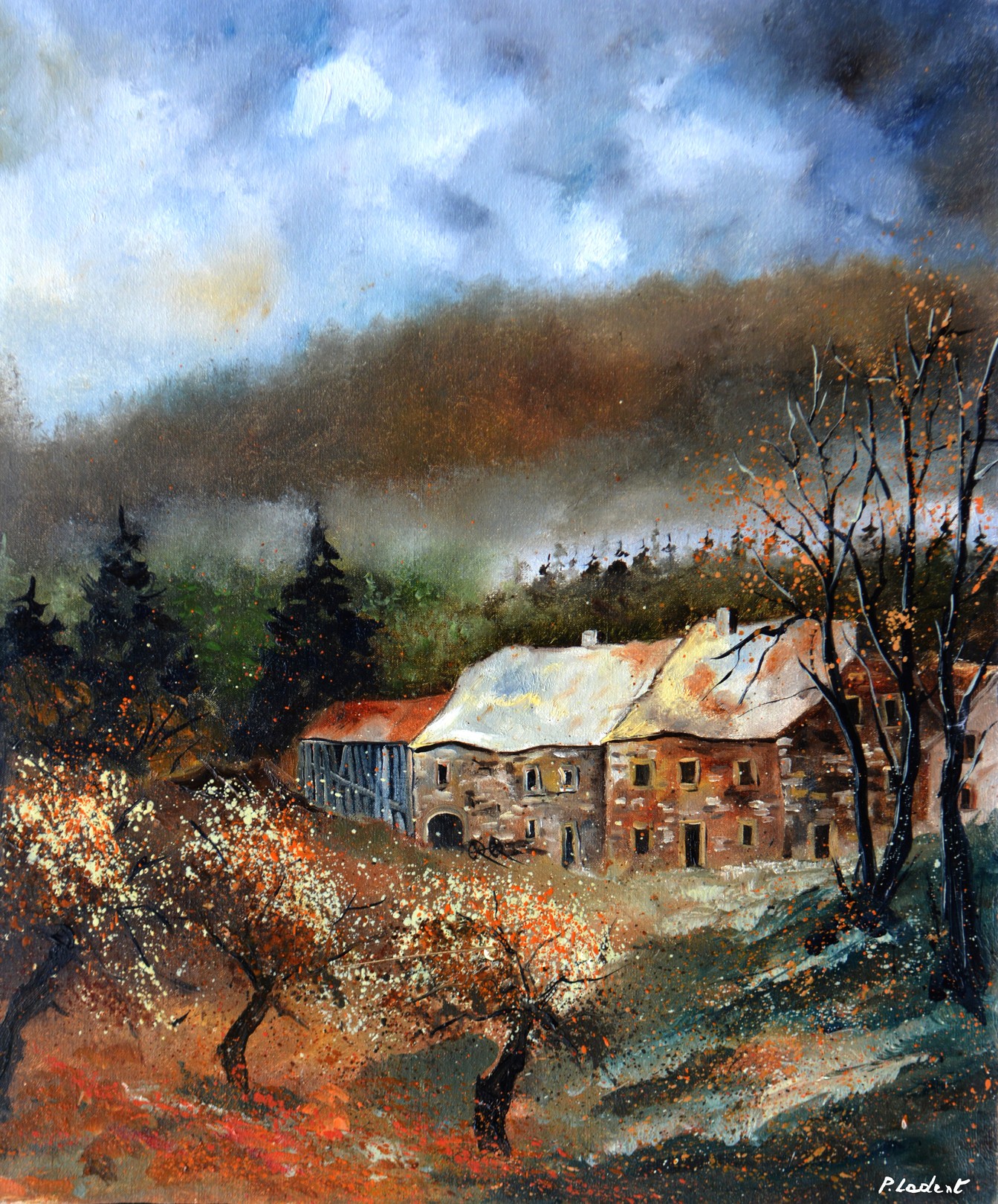 Pol Ledent, Peaceful autumn landscape Pol Ledent, Peaceful autumn landscape