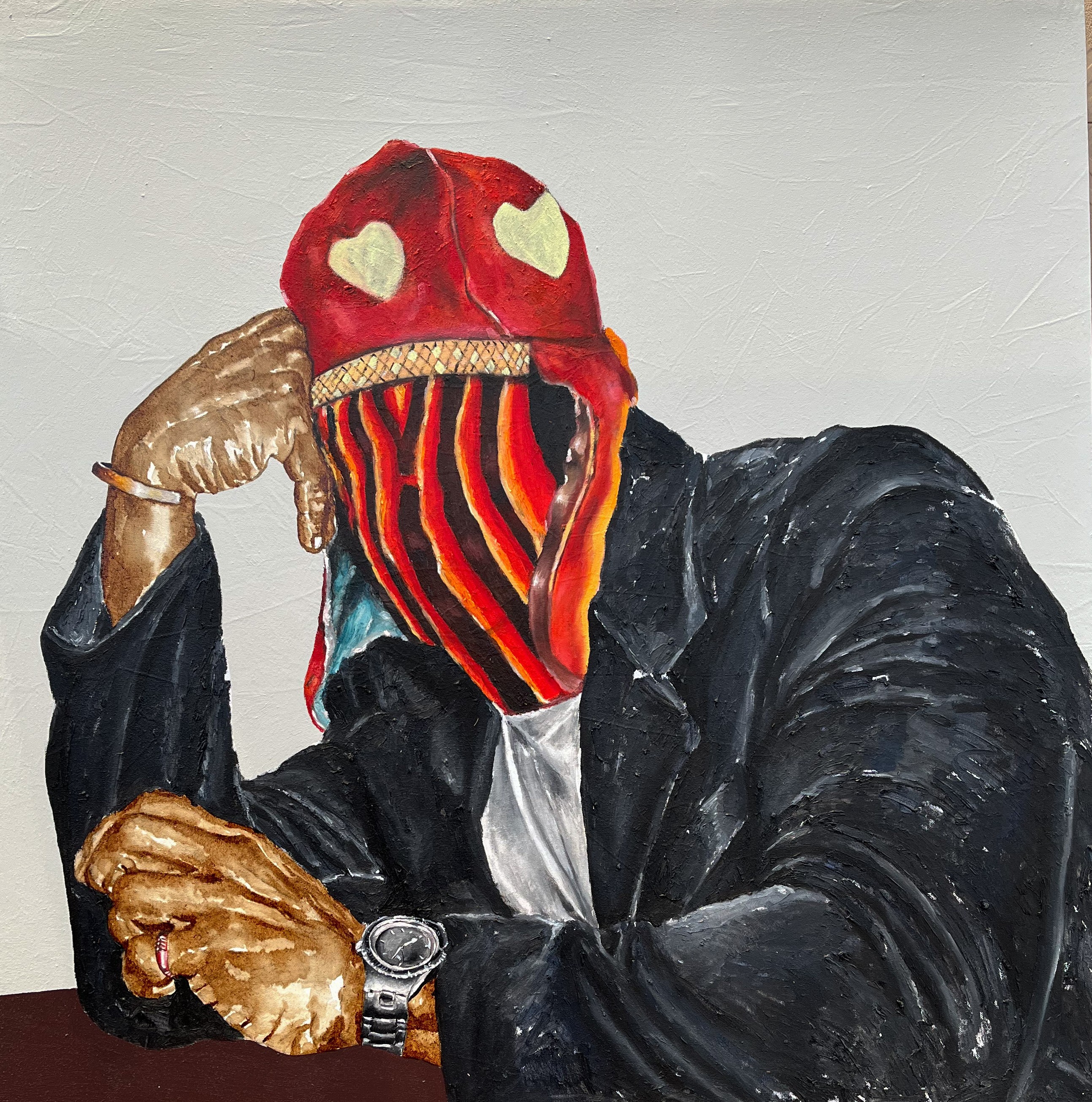 Emmanuel Ojebola, Masked Elegance in Contemporary Threads 3 - 21st Century, Contemporary, Africa Emmanuel Ojebola, Masked Elegance in Contemporary Threads 3 - 21st Century, Contemporary, Africa