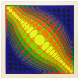 Print, Globes VY-37-D, Victor Vasarely