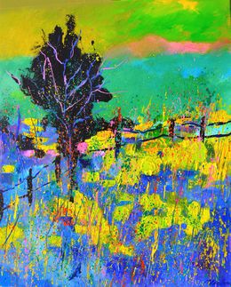 Painting, Colourful landscape, Pol Ledent