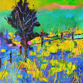 Painting, Colourful landscape, Pol Ledent