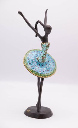 Sculpture, Danseuse au tutu bleu, Yannick Le Bloas