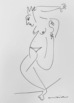 Dibujo, Contorsión parada, Ruth Arbiser