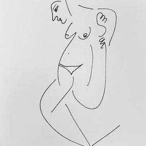 Dibujo, Contorsión parada, Ruth Arbiser