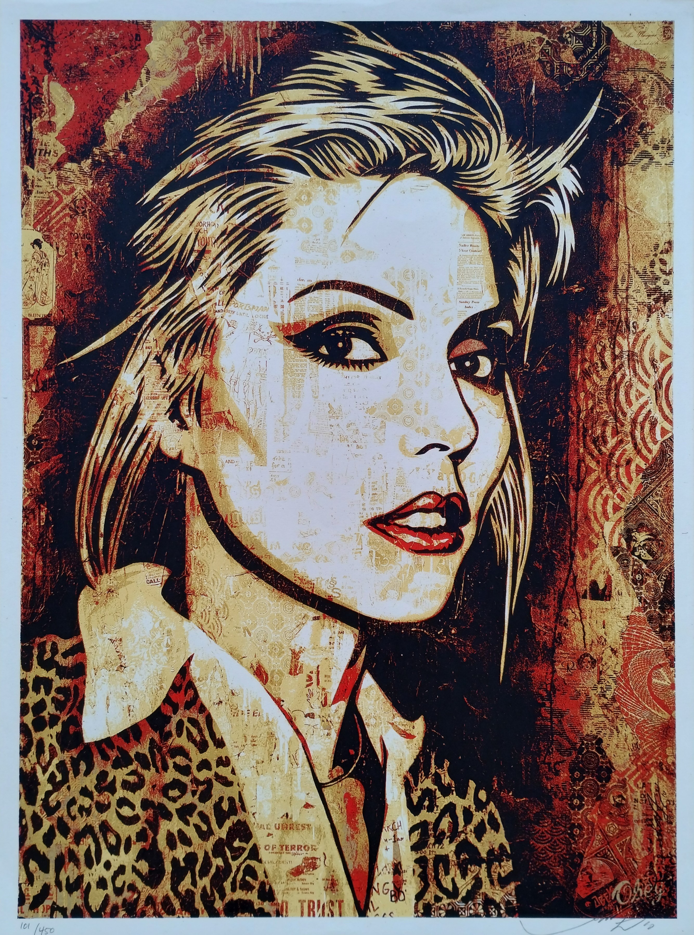 Shepard Fairey (Obey), Debbie Harry Canvas Shepard Fairey (Obey), Debbie Harry Canvas