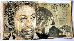 Peinture, Gainsbourg sur billet de 500 F (K211), C215