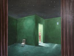 Peinture, La chaise vide, Graciela Castellano-Saavedra