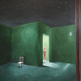 Peinture, La chaise vide, Graciela Castellano-Saavedra