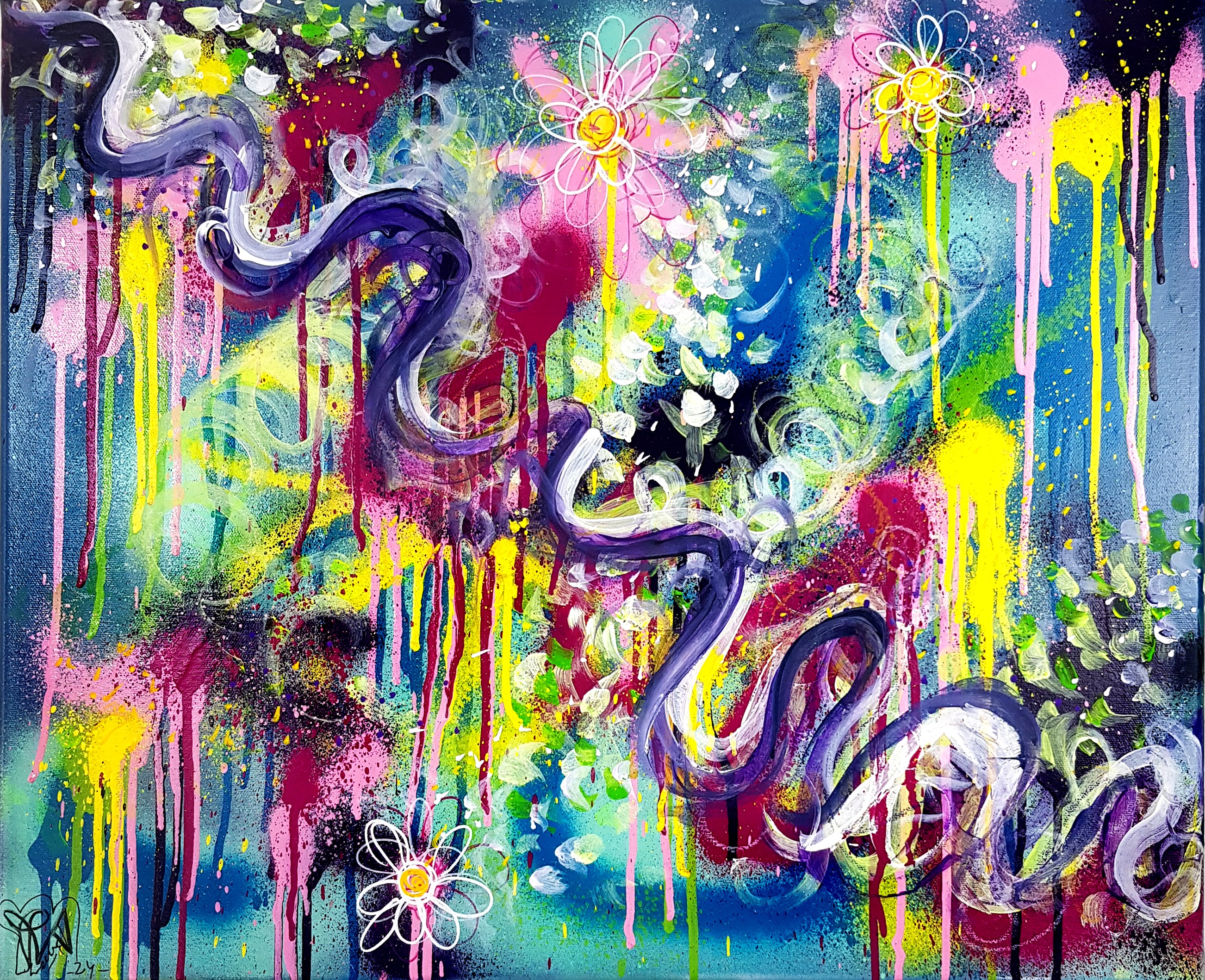 Priscilla Vettese, Garden of Blooming Flowers Priscilla Vettese, Garden of Blooming Flowers