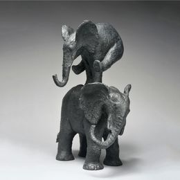 Sculpture, Éléphant saute, Sophie Verger