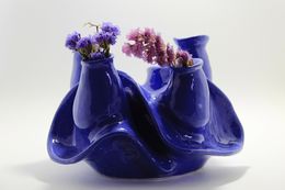 Diseño, Cobalt Blue Ceramic Vase, Sopo B