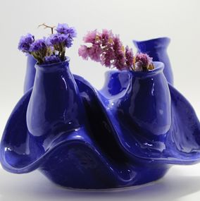 Diseño, Cobalt Blue Ceramic Vase, Sopo B