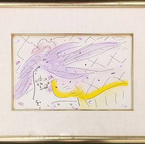 Pintura, Cosmic Profile (Original Mixed Media), Peter Max